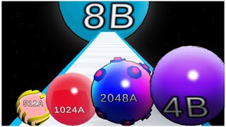 Rolling Ball Run Number Games Infinity mode reach 256F - Gameplay Walkthrough screenshot 1