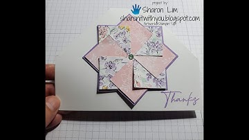 #44 VIDEO Pinwheel and double triangle fold tutorial with pictures and video