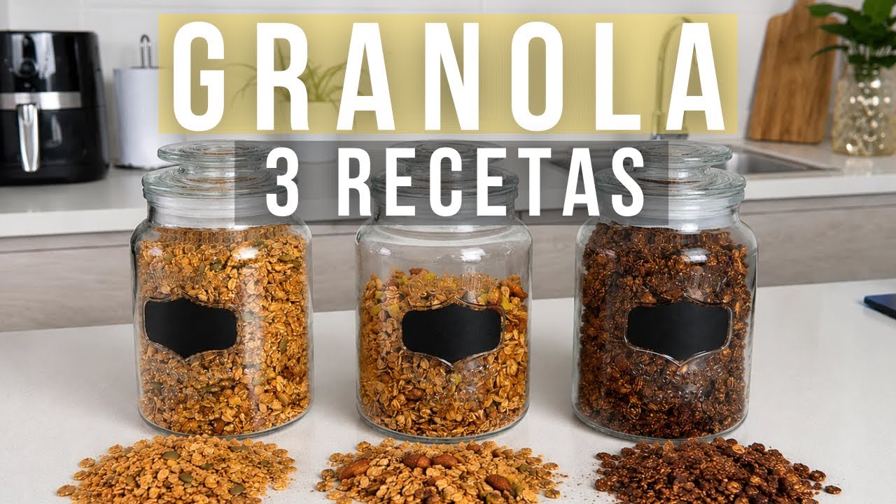 3 Recetas de Granola Casera Saludables
