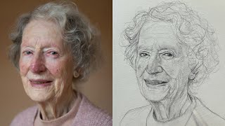 Drawing an Old Woman Made Easy with the Loomis Technique