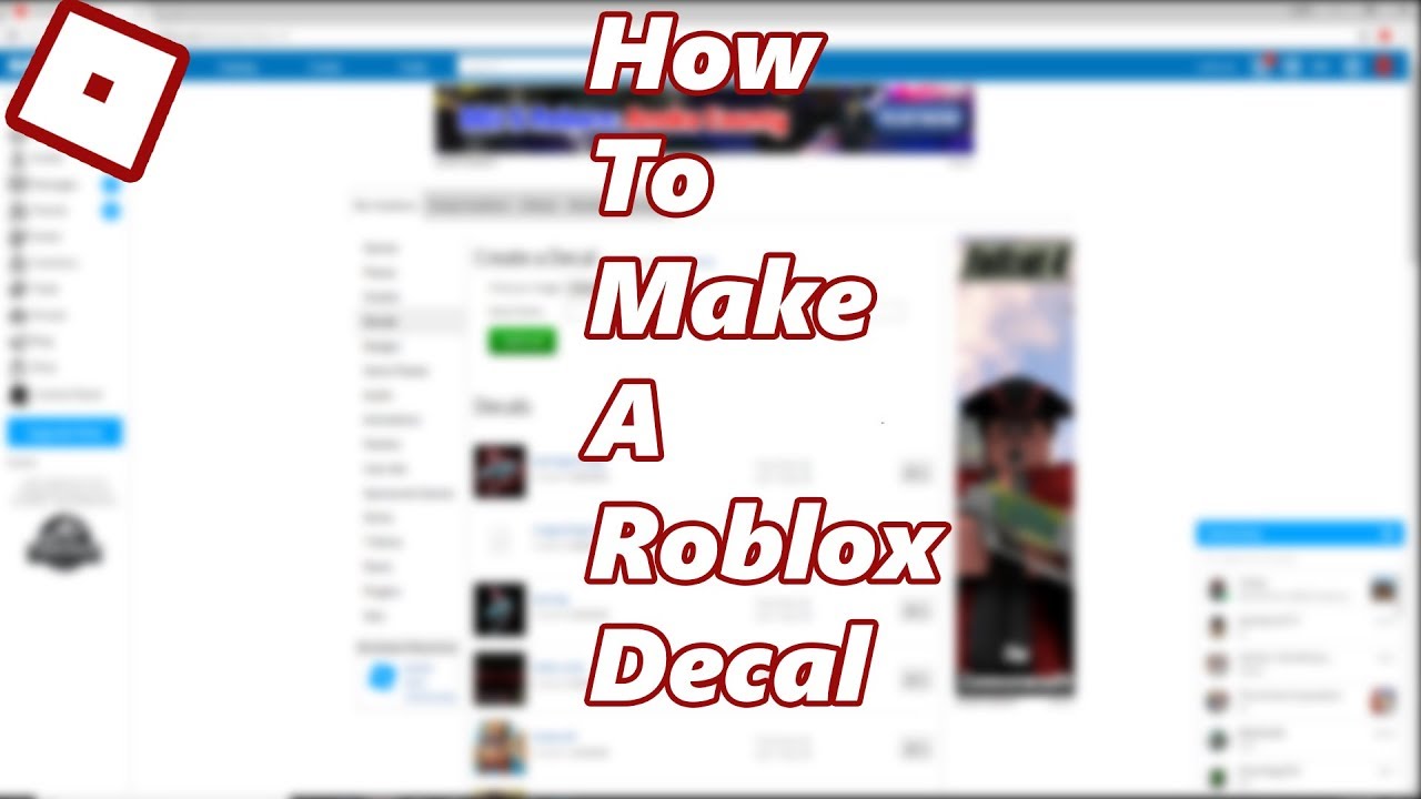 How To Make A Decal In Roblox Updated 2018 Youtube