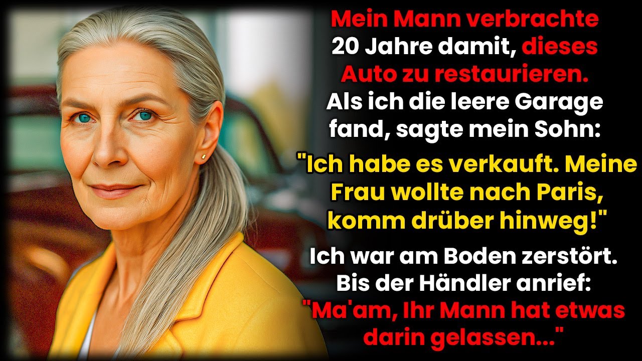 Mein Sohn verkaufte den Oldtimer meines verstorbenn Mannes für Paris–dann rief der Händler mich an