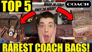 TOP 5 Rarest COACH BAGS That I Want In My Collection! 