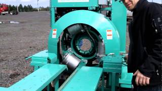 Baling Christmas trees in Oregon
