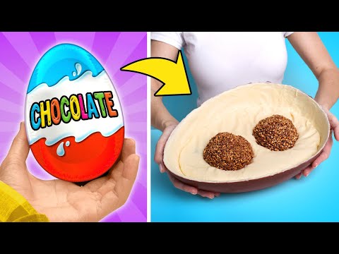 HUGE Kinder Joy Surprise + Giant Bear Ice Cream! 🍦🍫😲