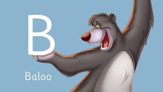 The Jungle Book ABC  Characters from A to Z Baloo, Mowgli and more! Guess the ABC