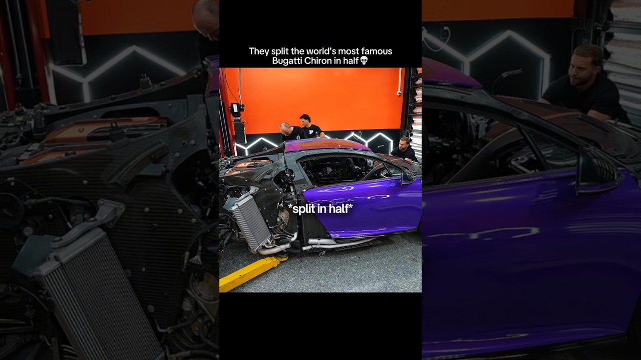 THEY SPLIT A $6M BUGATTI IN HALF😱💥