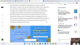 Whisper MSG, World’s First Messenger App Based on Blockchain At Crypto WOrld screenshot 5