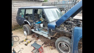 Range Rover 1993 Vogue 3.9 L95  Lets replace that driver sill ep6 Buying A Sight Unseen 1993 Range Rover Classic Driving It 1100km Home