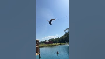 World biggest slip n slide jump FAIL!