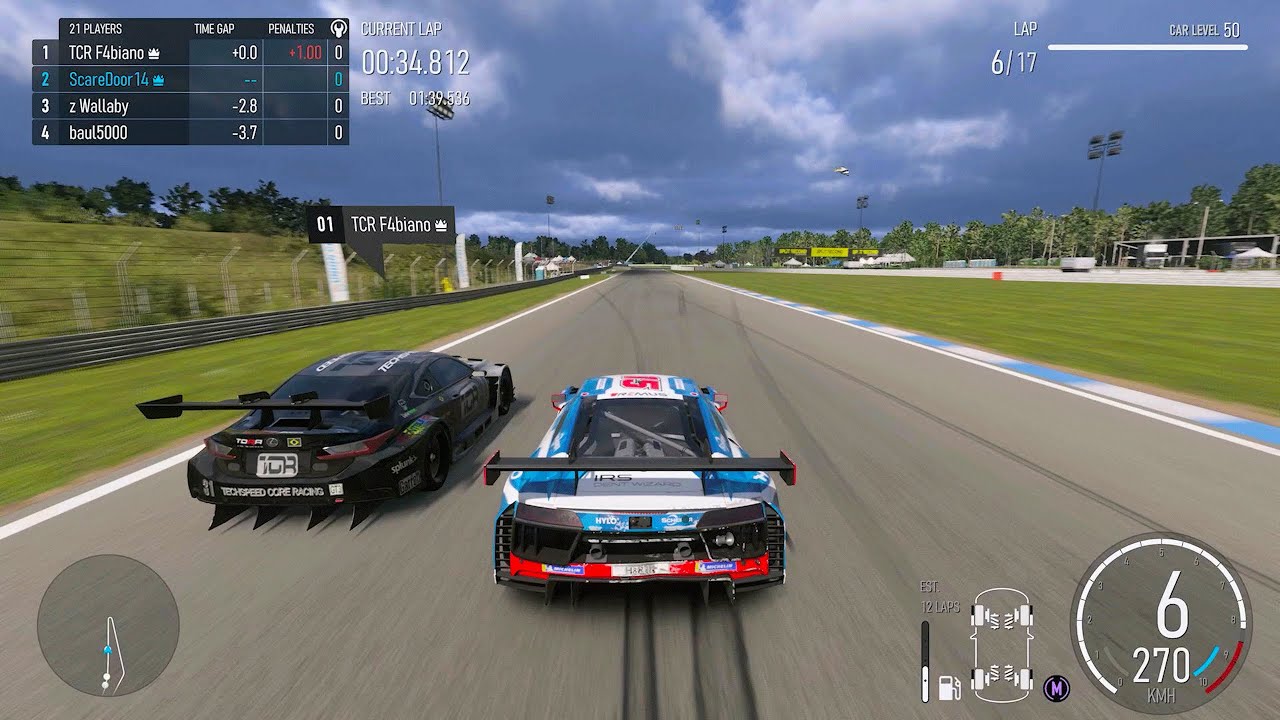 A Hard Battle at Hockenheim with Drama in The Final Lap (Forza Motorsport)