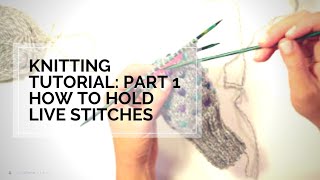 Part 1 How To Add A Thumb Hold - Thrum Mittens - Thrum Mitten Tutorial - Knitting Step By Step
