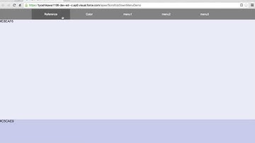 Force.com Demo #79 - Scroll Up Down Menu