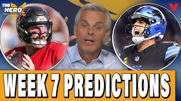 Colin Cowherd’s NFL Week 7 Predictions: Bucs-Lions, Commanders-Cowboys | THE HERD Blazin