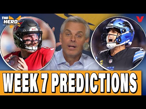 Colin Cowherd’s NFL Week 7 Predictions: Bucs-Lions, Commanders-Cowboys | THE HERD Blazin' 5