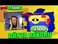 3 EFSANEVİ ÇIKTI! SIFIR HESAPTA 2800 TL KUTU AÇILIMI - Brawl Stars Kutu Açma Ligi