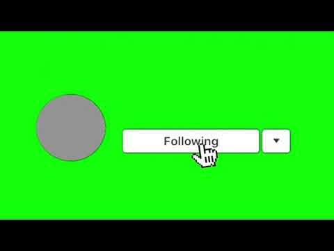 Instagram follow button green screen  [No Copyright Video ]