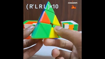 Amazing pattern on Pyraminx Cube⚡#shorts #youtubeshorts #rubikscube #shortsvideo #viral