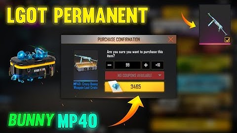 How To Get Crazy Bunny Mp40 In 1rate Opening Tricks Free Fire | New Working Trick Get Bunny Mp40 2