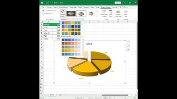 3D Pie Chart in excel #short