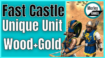 AOE2 Fast Castle Unique Unit into Build Order Tutorial - Wood units