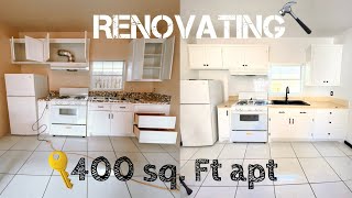 Renovating a 400 sq. ft. Unit (Garage Apt.) Tiny Home | Budget Friendly