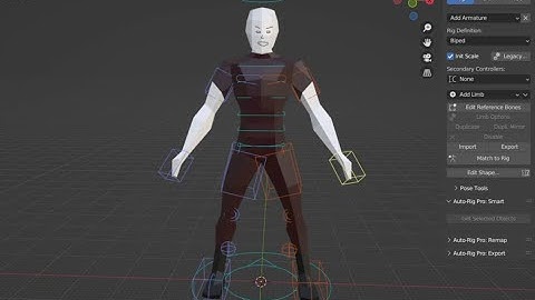 RoughHero Control Rig Setup in Blender & UE5
