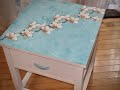 How to Decoupage furniture  Tiffany inspired table