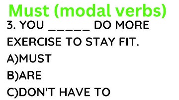 Modal Verbs (Must)|Modal Verbs Must and Mustn