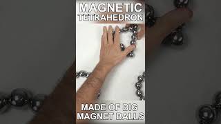 Magnetic Tetrahedron out of Big Magnet Balls