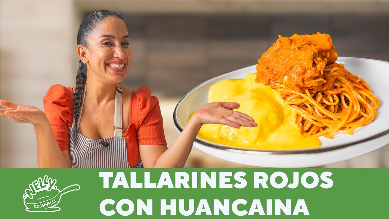 PREPARAMOS TALLARINES ROJOS CON HUANCAINA | COCINANDO CON NELLY ROSSINELLI