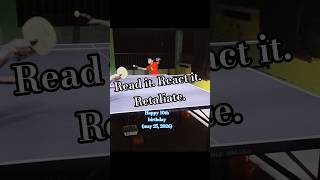 Expect the unexpected #tabletennis #pingpong #smash #randomdrills #rally