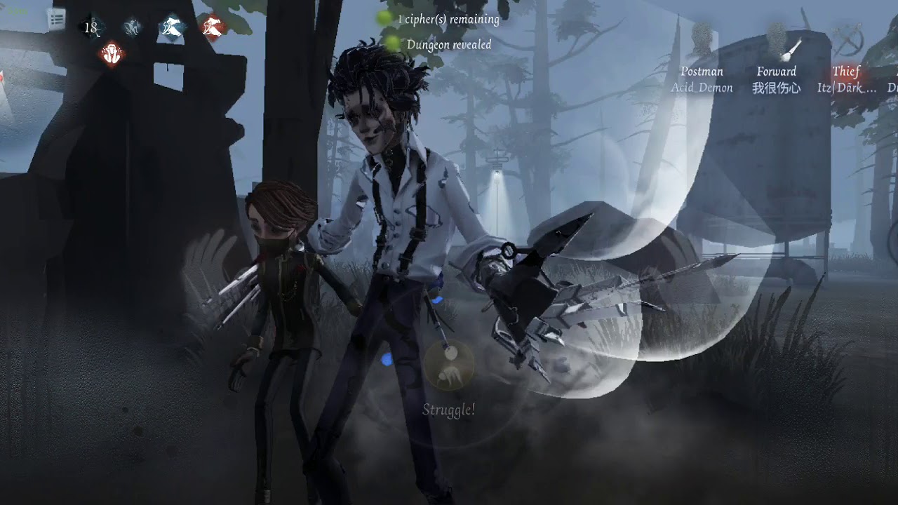 OMFSATEN, EDWARD SCISSORHANDS! (Identity V) - YouTube