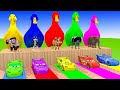 Long Slide Game With Cow Elephant Gorilla Hippopotamus Tiger 3d Animal Game Funny 3d Animals