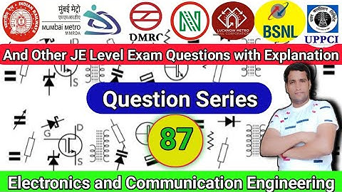 Class-87 | Delhi Metro | Question Series | Electronics | Important Questions | Exam Guru | #DMRC