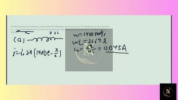 [Physics] A 0.180-H inductor is connected in series with a 90.0-  resistor and an ac source. The vol