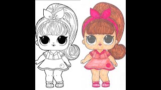 تلوين شخصية من لول coloring LOL doll