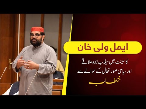 Aimal Wali Khan Speaks in Senate on Flood-Affected Regions and National Politics