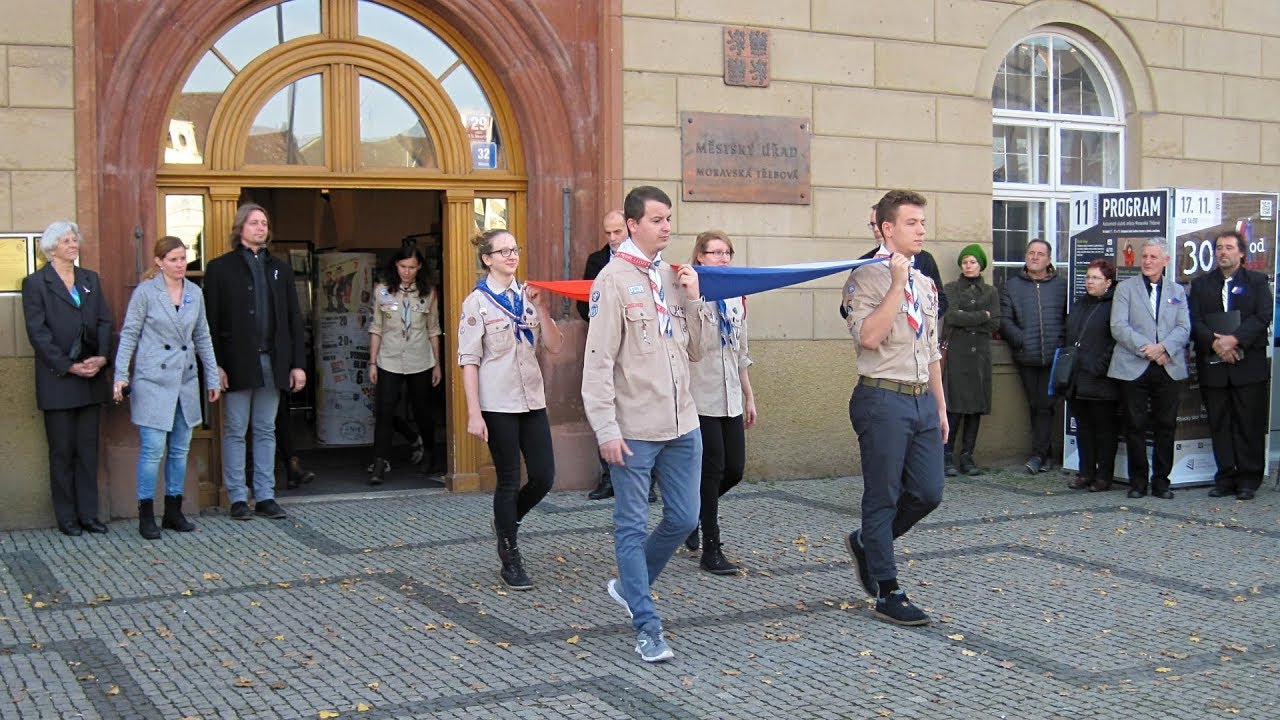 Skautská vlajková četa 17  listopadu 2019