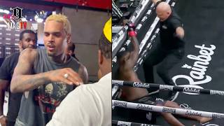 Chris Brown Reacts To Ray J Getting Knocked Out By Supa Hot Fire! 🥊
