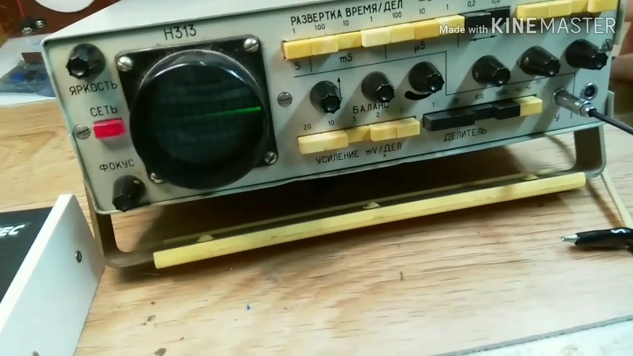 Обзор и ремонт осциллографа Н313 - YouTube