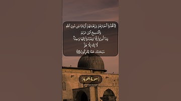 سورة التوبة الآية ٣٠ و ٣١ بصوت الشيخ محمد صديق المنشاوي