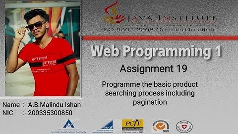 Programme the basic product searching,pagination process | Web project | Task 19 | Java Institute