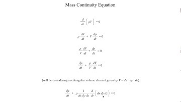 METR2023 - Lecture 8 - Segment 1: Deriving the Mass Continuity Equation