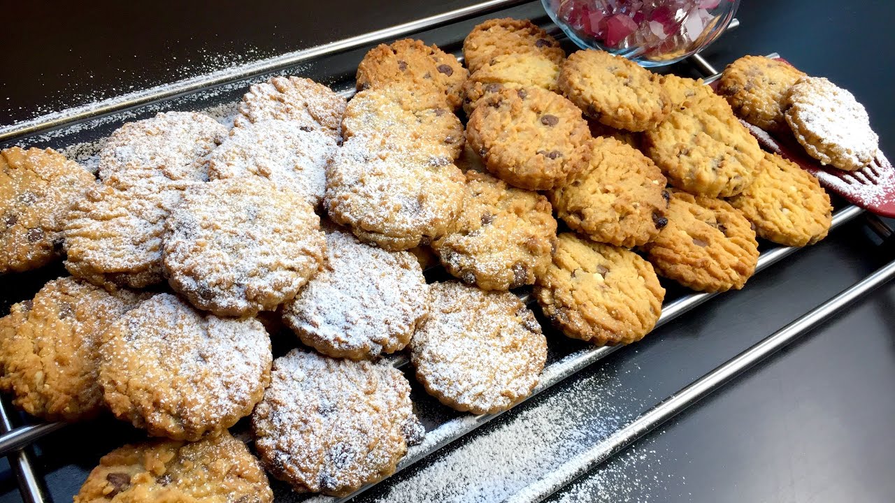 بشكوطي تشوكليت شيبس و المكسرات / بسكويت تشوكليت شيبس هش و مقرمش و الاهم انه بنين😋