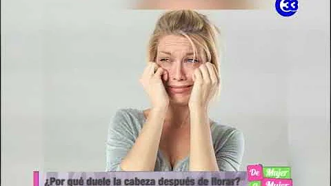 ¿Por qué me duele la cabeza después de llorar?