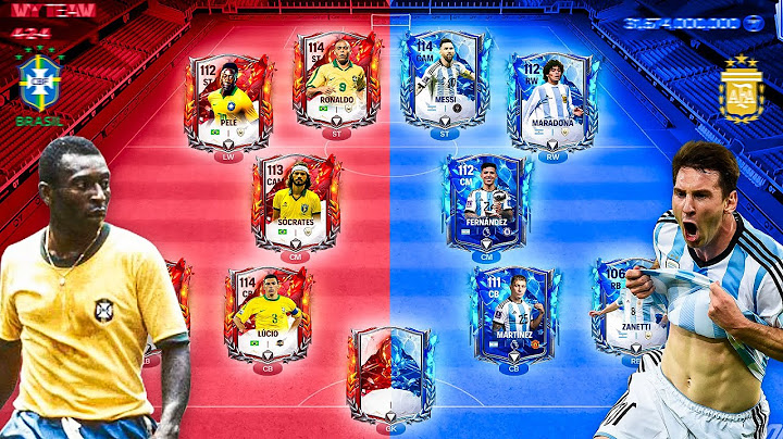 Brazil X Argentina - Best Special X Squad Builder! Pele X Maradona!! FC Mobile 25