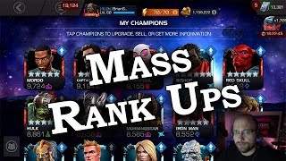 Mass Rank Ups - ALL Gold Crystals Opened | Marvel Contest of Champions