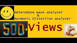 Heterodyne wave analyzer & Harmonic distortion Analyzer