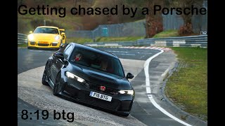 Honda Civic Type R FL5 'vs' Porsche @Nurburgring_official  8:19 btg Europe trip pt 1